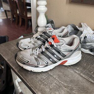 Adidas  Mens Shoes US Size 10 silver white black orange Sneakers